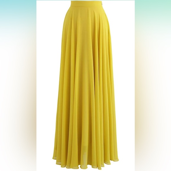 NWT Long Chicwish Flowing Skirt - Picture 2 of 4
